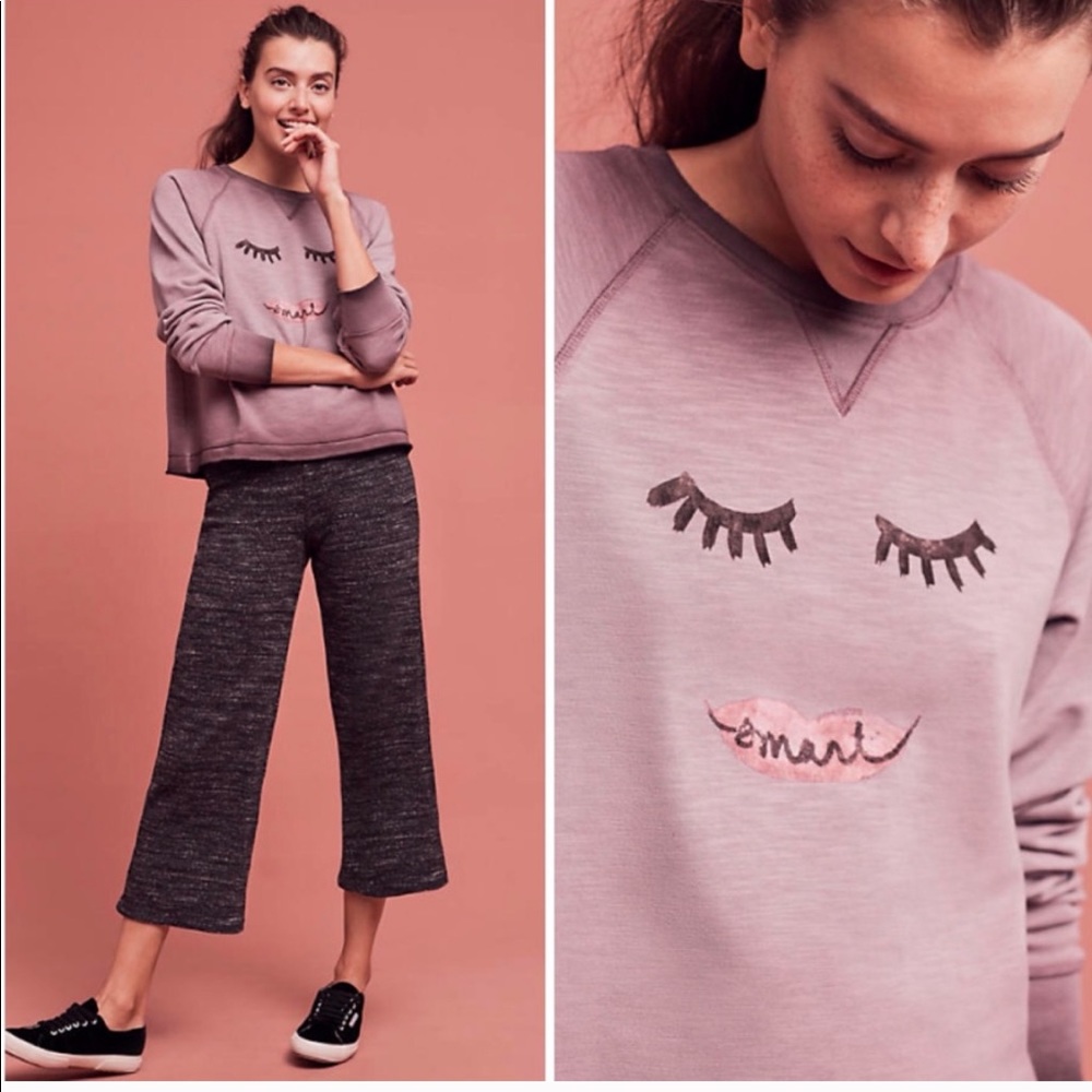 Anthropologie smart mouth sweatshirt - size small
